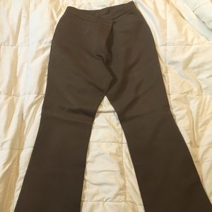 Fitted, flared slacks